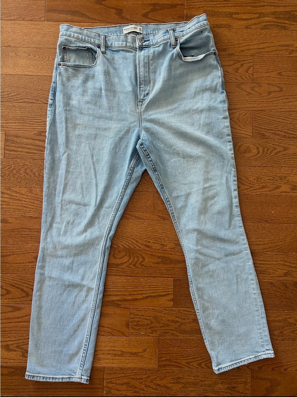 Abercrombie & Fitch The 90s Slim Straight Ultra High Rise Curve love 16 SHORT